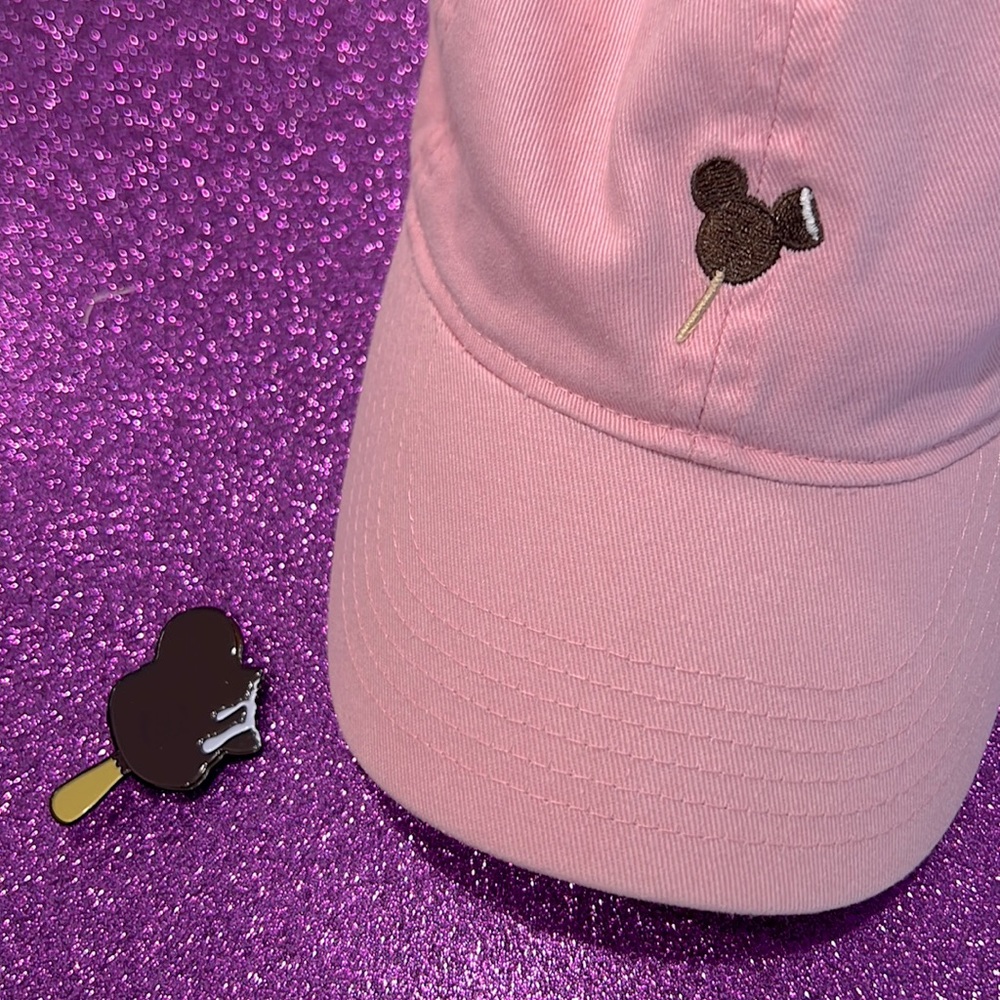 Pink Disney Ice Cream Hat with Pin!